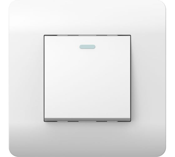 Изображение товара Выключатель 1-клавишный CHINT NEW3-E 10А, с подсветкой, белый 431521