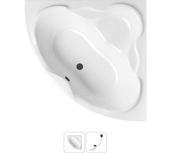 Изображение товара Акриловая ванна Lavinia Boho Elegant в наборе 2 в 1: акриловая ванна, слив-перелив 202010857