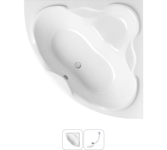 Изображение товара Акриловая ванна Lavinia Boho Elegant в наборе 2 в 1: акриловая ванна, слив-перелив 202010765