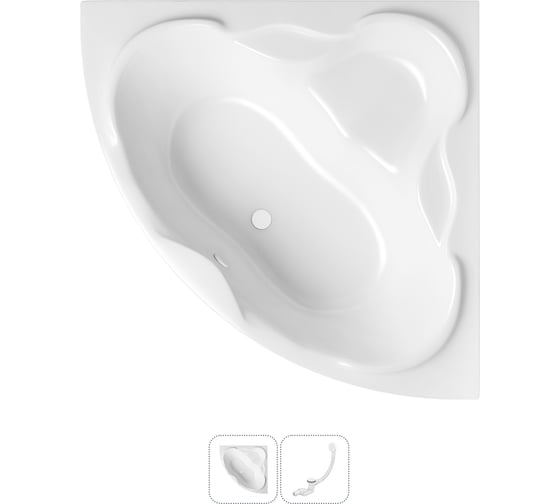 Изображение товара Акриловая ванна Lavinia Boho Elegant в наборе 2 в 1: акриловая ванна, слив-перелив 202010811