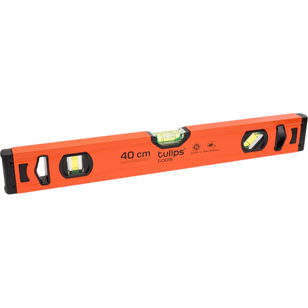 Изображение товара Уровень Tulips tools 2 глазка 40 см II13-601 для строительства и ремонта