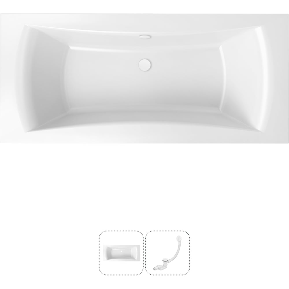 Изображение товара Акриловая ванна Lavinia Boho Evan 1800x800 мм классическая белая