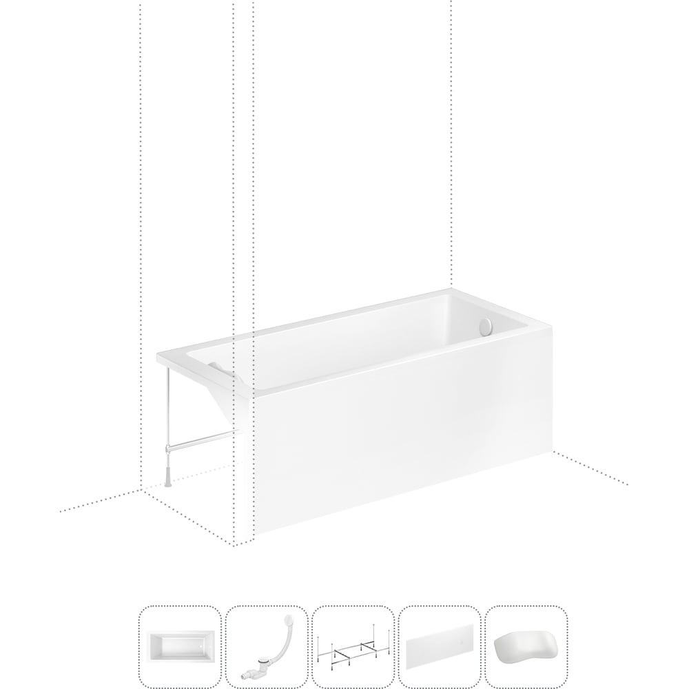 Изображение товара Акриловая ванна Lavinia Boho Element - комфорт и стиль