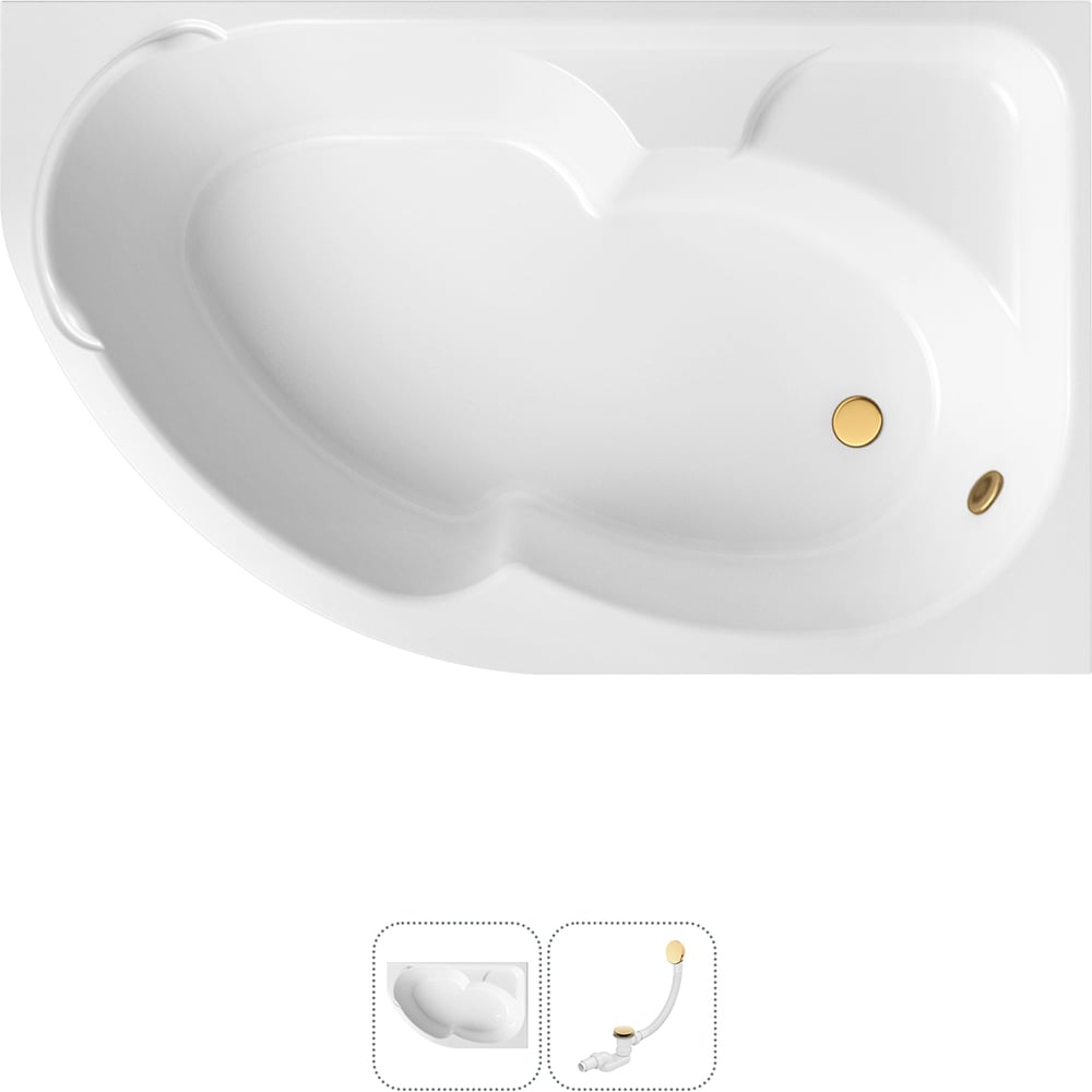 Изображение товара Акриловая ванна Lavinia Boho Grance Hill 2 в 1 с возможностью установки экрана