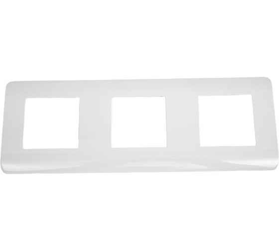 Изображение товара Рамка 3-местная CHINT NEW3-E универсальная, белая 431547