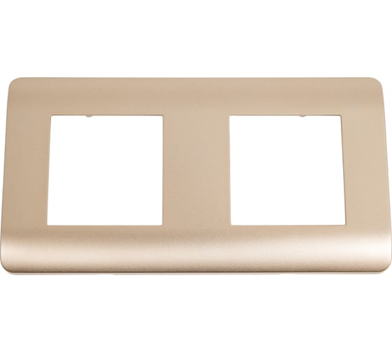 Изображение товара Рамка 2-местная CHINT NEW3-E универсальная, шампань 431434