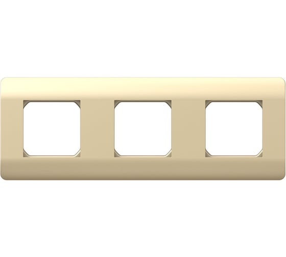 Изображение товара Рамка 3-местная CHINT NEW3-E универсальная, шампань 431436