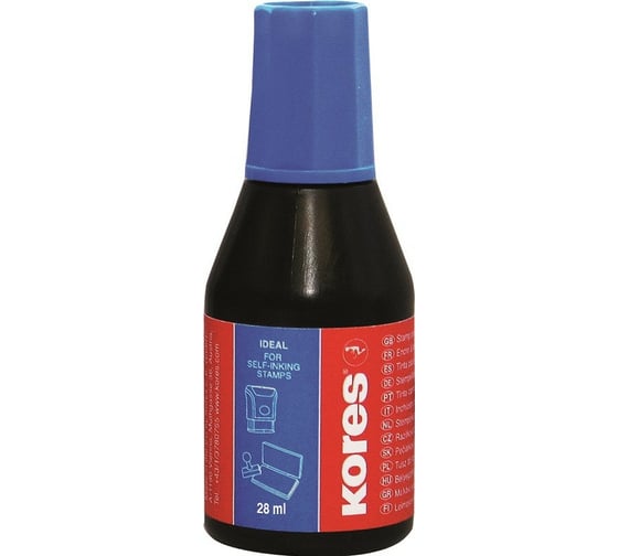 Изображение товара Штемпельная краска Kores синяя 71304 3181
