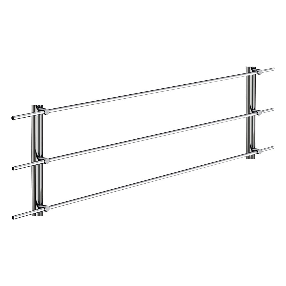 Изображение товара Ригель с заглушками ДЗМи 2000 мм из нержавеющей стали, комплект 3 шт