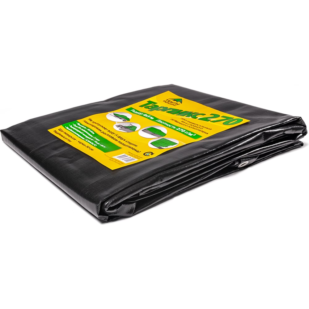 Изображение товара Тент 4x5 м Тарпикс Т27р45 водонепроницаемый универсальный черный