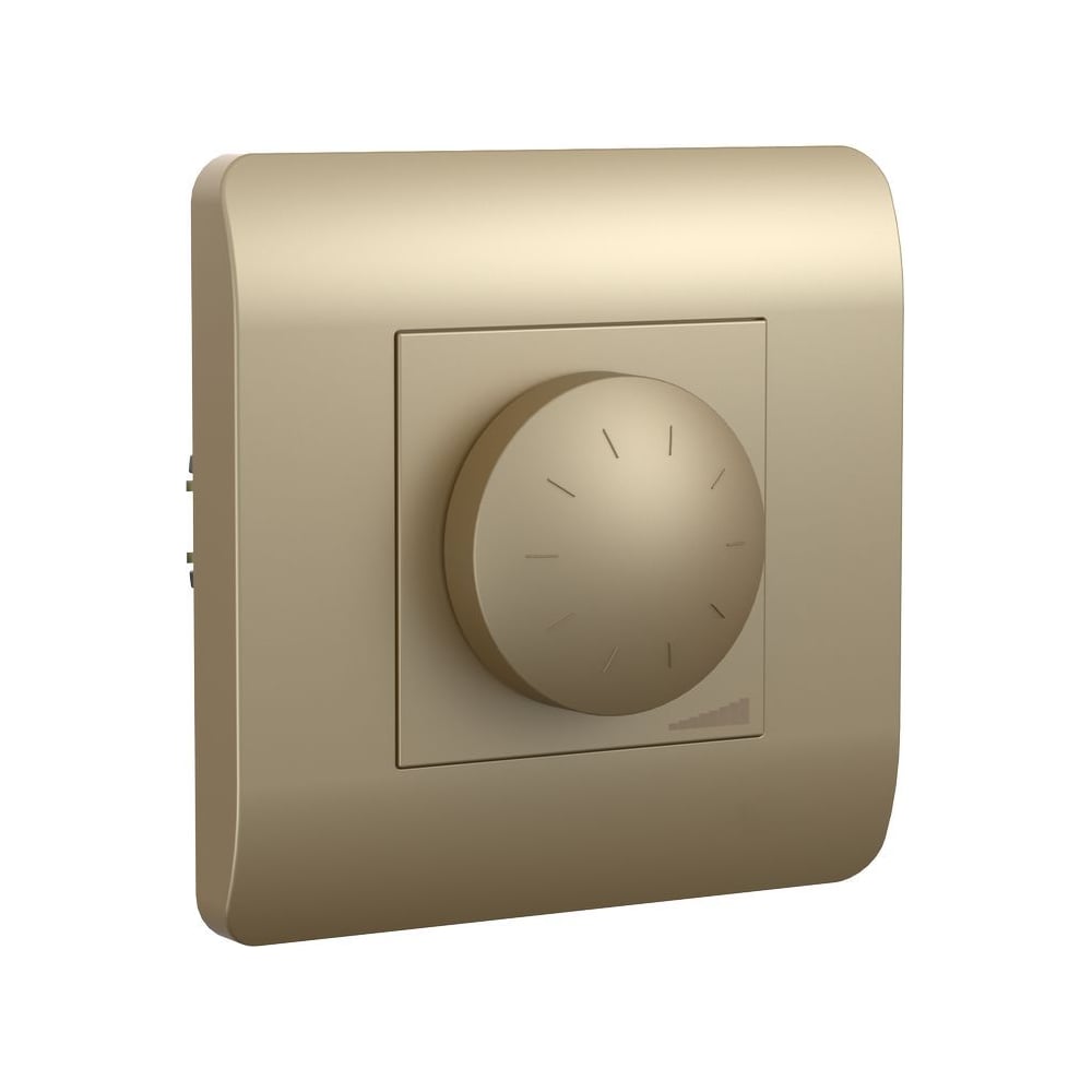 Изображение товара Светорегулятор CHINT NEW3-E 500Вт шампань для внутреннего монтажа