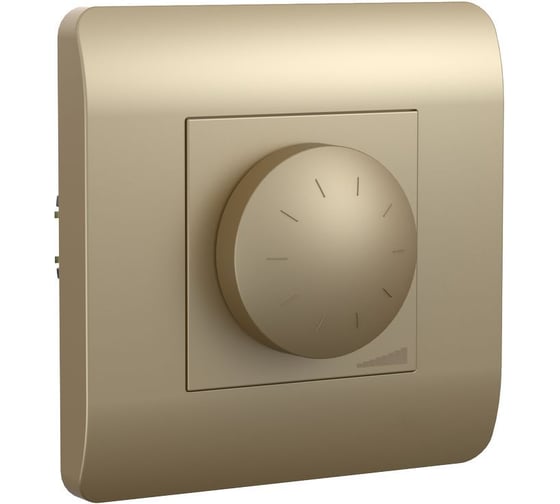 Изображение товара Светорегулятор CHINT NEW3-E 500Вт шампань 431442