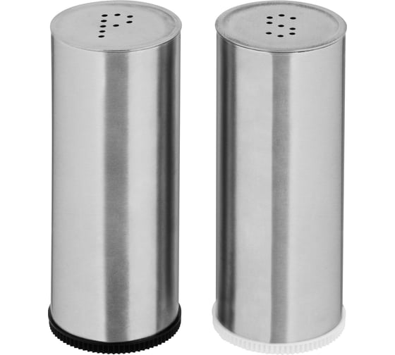 Изображение товара Набор Mallony из 2 предметов: солонка и перечница, SKANDI, размер 8x3 см, из нерж стали 108140