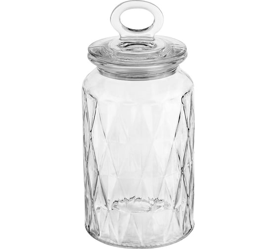 Изображение товара Банка стеклянная Mallony FANTASIA, объем: 1,3 л, для хранения сыпучих продуктов 107833