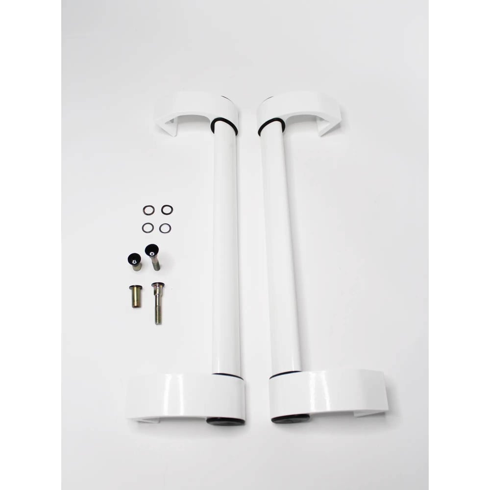 Изображение товара Дверная ручка межкомнатная СТН 1565.300 белая алюминий без защелки