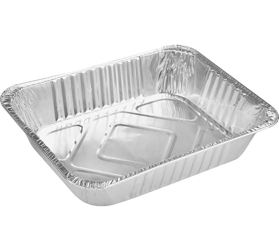 Изображение товара Форма для выпечки Mallony LAMINA, размер 32,5x26x6,5 см, из алюминиевой фольги, прямоугольная, одноразовая 108937
