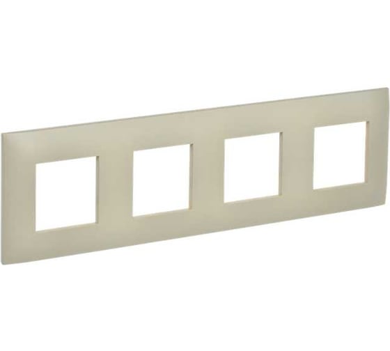 Изображение товара Рамка 4-местная IEK SKANDY SK-F04B бежевый SK-M42-K10