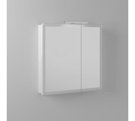 Изображение товара Шкаф навесной зеркальный BRIZ из ДСП и МДФ Эстель шнз28-80 221 02-28080-00 00 БЕЛ