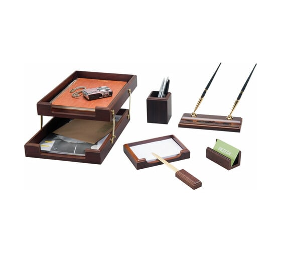 Изображение товара Настольный набор BESTAR Apollon из дерева, 6 предметов, цвет орех 236352