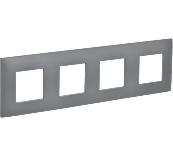 Изображение товара Рамка 4-местная IEK SKANDY SK-F04Gr серый SK-M42-K03
