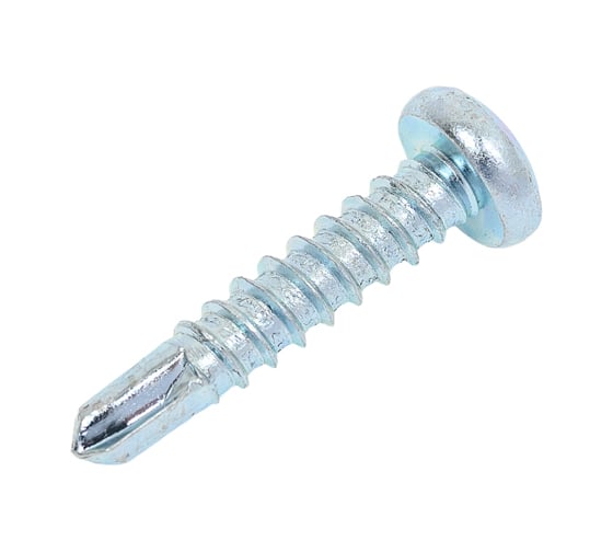 Изображение товара Саморез ZAMETAL 3,9 х 19 со сверлом и полусфер. головкой DIN 7504N, оц., уп. 1000 шт. ZA081788