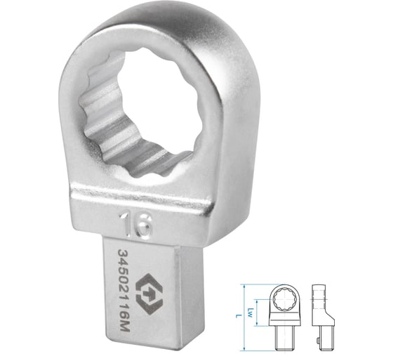 Изображение товара Насадка накидная серии FIT 16 мм, 9x12 мм KING TONY 34502116M