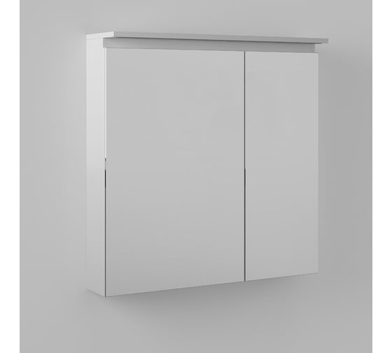 Изображение товара Шкаф навесной зеркальный BRIZ из ДСП Сити шнз28-80 232 02-28080-00 00 БЕЛ