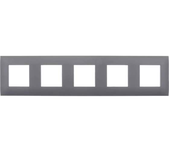 Изображение товара Рамка 5-местная IEK SKANDY SK-F05G графит SK-M52-K53