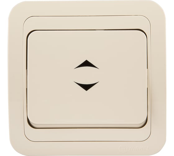 Изображение товара Выключатель 1клавишный проходной MAKEL Mimoza кремовый 25005