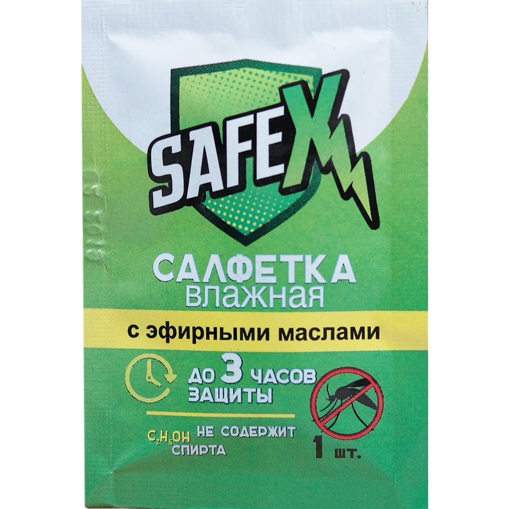 фото Влажная салфетка от комаров safex