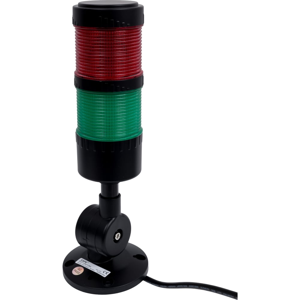 Изображение товара Светосигнальная колонна ESPE WSLF-224FP-RG Кол-во сегментов 2 Высота 273 мм Цвета Красный, Зеленый звук Есть Режимы Пост. свечение, с зуммером 08-00020949