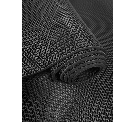 Изображение товара Покрытие противоскользящее для бассейна и бани QUINGDAO TOPLIT "Зиг-Заг" (4,5 мм) 90x100, черный ZigZag_09х1ч