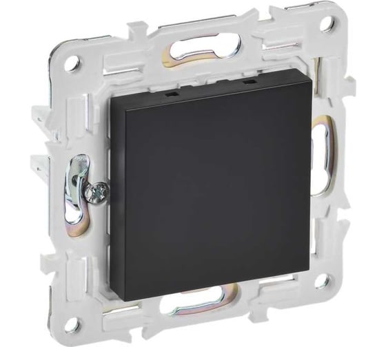 Изображение товара Заглушка с суппортом IEK SKANDY SK-C01Bl черный SK-PL10-K02