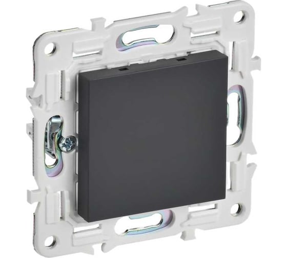 Изображение товара Заглушка с суппортом IEK SKANDY SK-C01G графит SK-PL10-K53