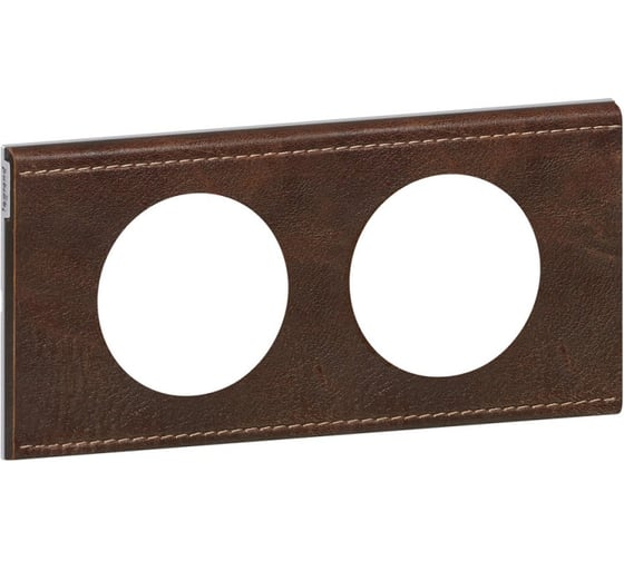 Изображение товара Рамка Legrand программа Celiane 2 поста, кожа, текстура 069402