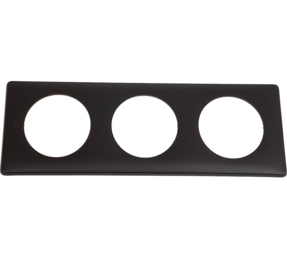 Изображение товара Рамка Legrand программа Celiane 3 поста, черная перкаль 066743