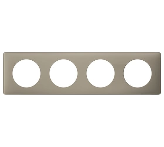 Изображение товара Рамка Legrand программа Celiane 4 поста, грэй перкаль 066724