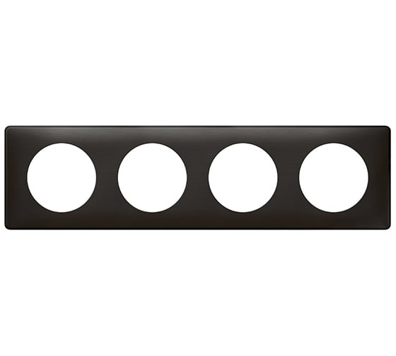 Изображение товара Рамка Legrand программа Celiane 4 поста, карбон 068984