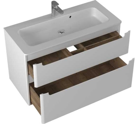 Изображение товара Тумба консольная BRIZ из ДСП и МДФ Эстель т18-100 (ум. Прато) 221 03-18100-16 00 БЕЛ