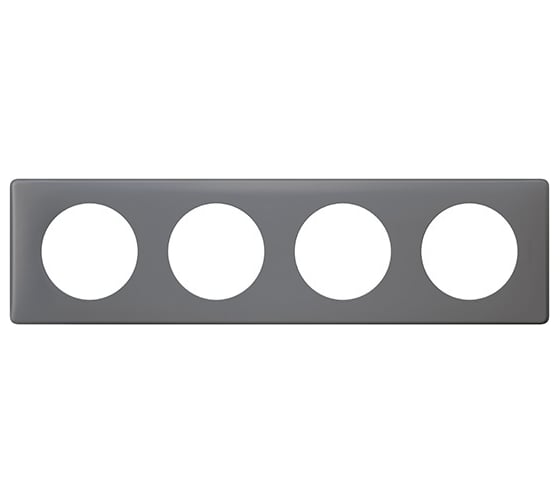 Изображение товара Рамка Legrand программа Celiane 4 поста, фиолетовая перкаль 066734