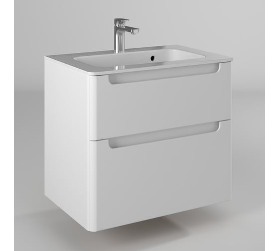 Изображение товара Тумба консольная BRIZ из ДСП и МДФ Эстель т18-80 (ум. Прато) 221 03-18080-16 00 БЕЛ