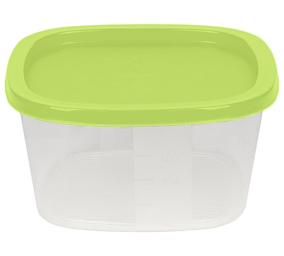 Изображение товара Контейнер квадратный для СВЧ и заморозки Мультипласт Групп 0,5 л 24 МИКС MPG5965