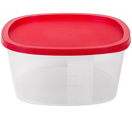 Изображение товара Контейнер квадратный для СВЧ и заморозки Мультипласт Групп 2,65 л 17 МИКС MPG6672