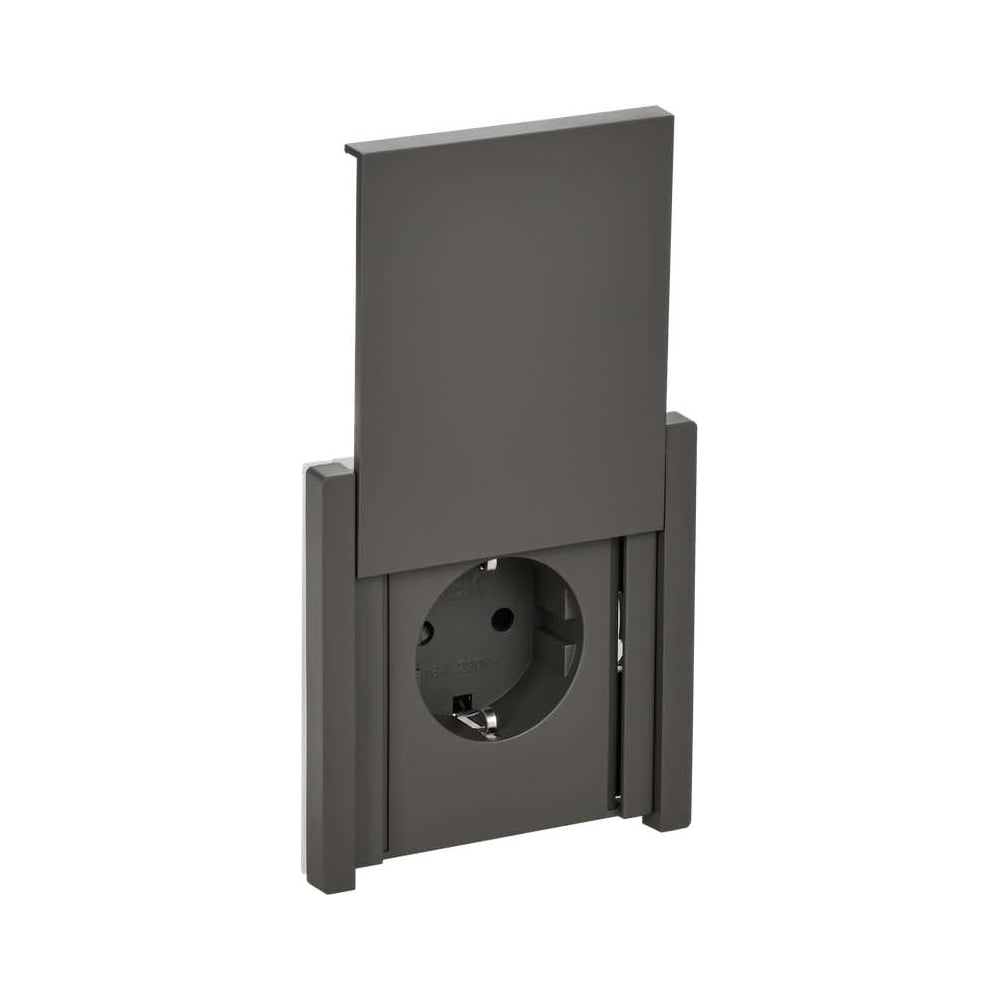 Изображение товара Розетка IEK FORTEPIANO с з/к/ш 16А IP44 монтаж скрытый серый FP321