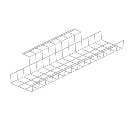 Изображение товара Корзина для фиксации источников питания НАЙДИ крепление под столешницей, белый КИП001.27