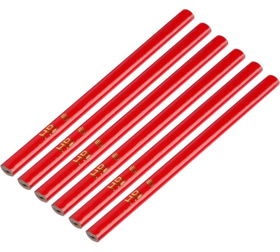 Изображение товара Строительные карандаши  ТУНДРА 180 мм, 6 шт. 2820160