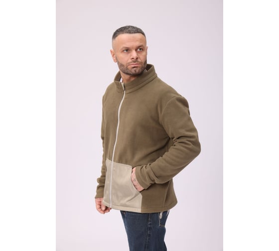 Изображение товара Флисовая толстовка Orlov-sky Мастер р-р 48-50, рост 182-188, зеленый сумрак, 5080118/1-2 4670093487062