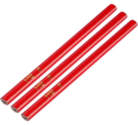 Изображение товара Строительные карандаши  ТУНДРА 180 мм, 3 шт. 5082571