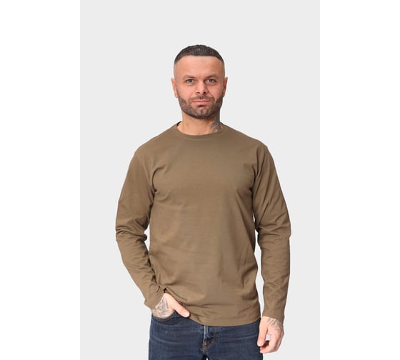 Изображение товара Футболка с длинным рукавом Orlov-sky Лонгслив, 160 гр/м2, р-р 48-50, зеленый сумрак, 320057/4 4670093484962