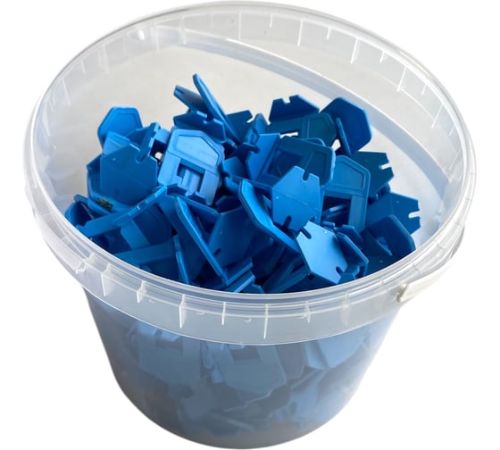 Изображение товара СВП в ведре Зажим Ворота 2 мм синий (500 шт) ACCURATE 340811